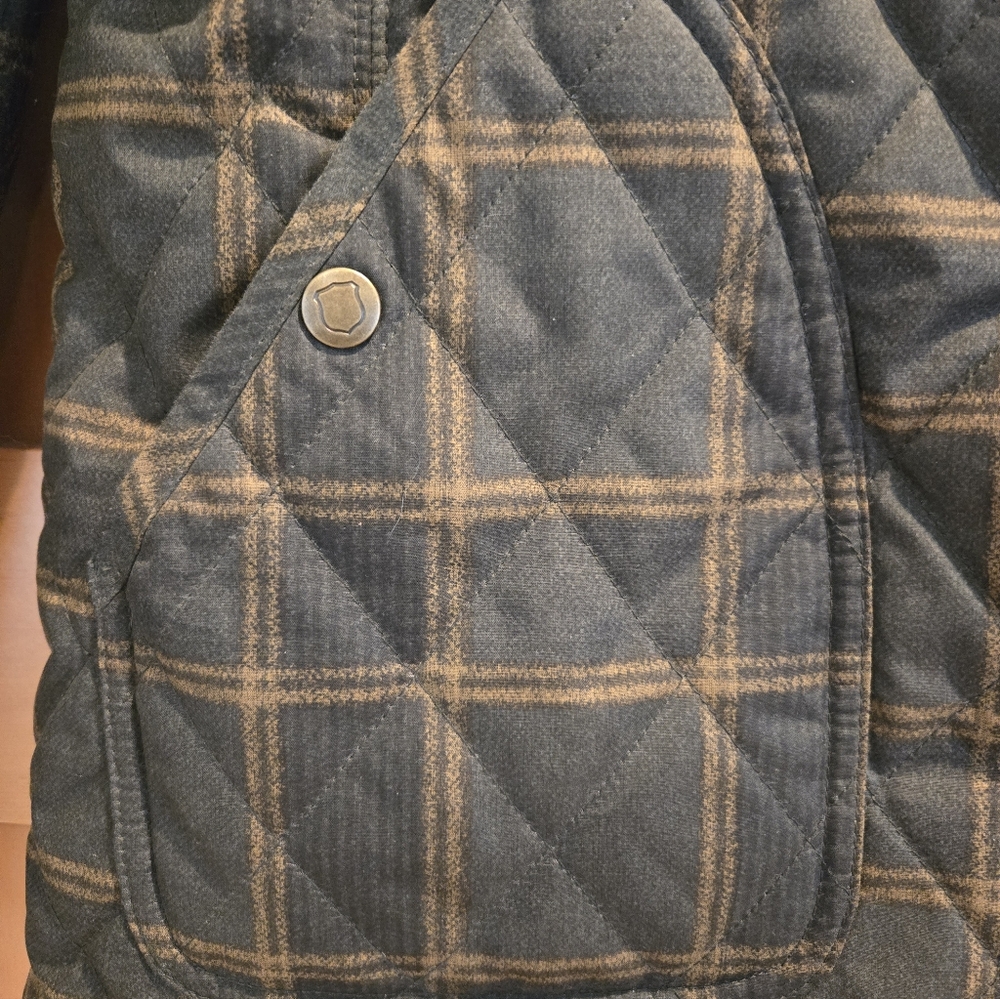 Eddie Bauer Sport Shop Plaid Quilted Jacket. Ladies Size S - Picture 3 of 10